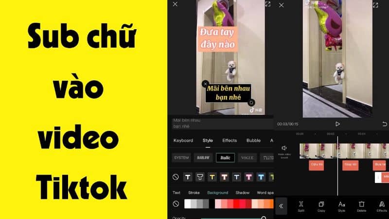 cach lam video chu tren tiktok