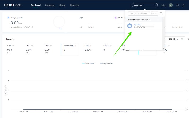 tao tai khoan quang cao tiktok