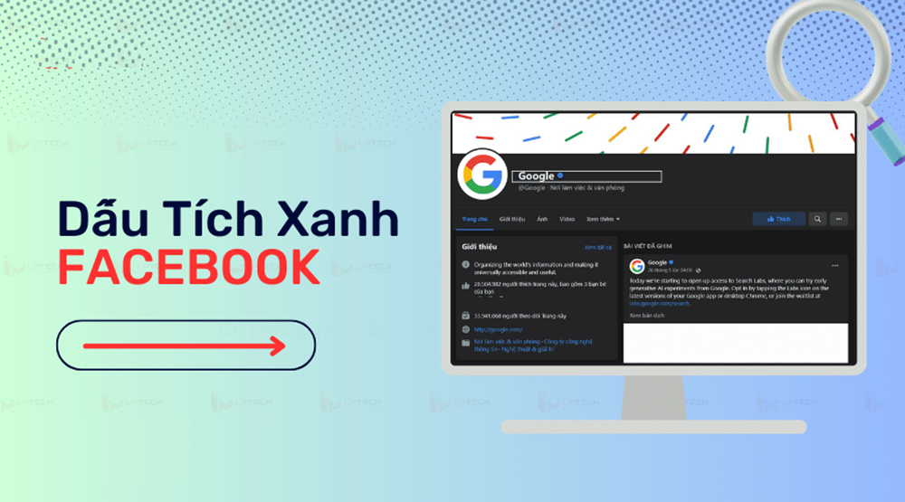 Dấu tích xanh là một biểu tượng nhỏ bên cạnh tên tài khoản facebook